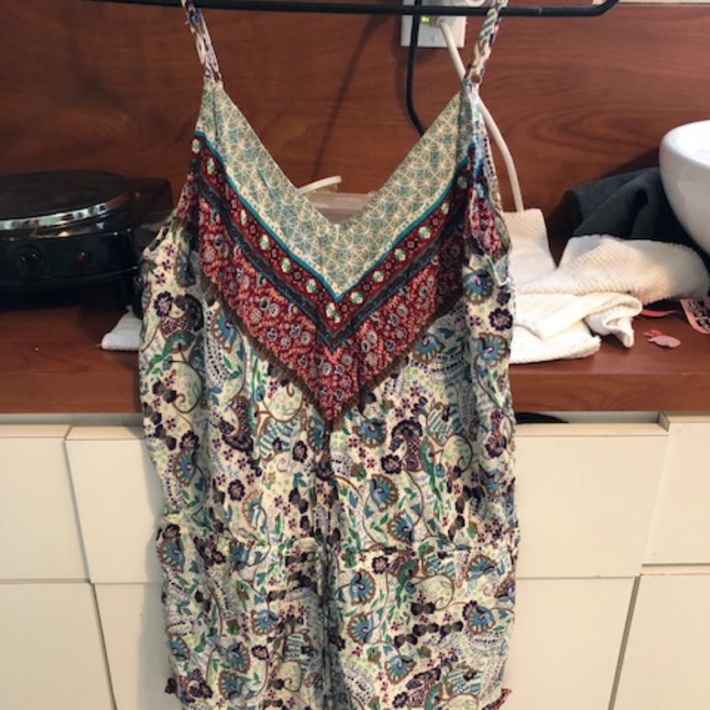 ADORABLE paisley romper medium (runs like XS S